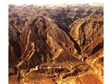 Air-view of `The Ascent of Akrabbim (Scorpions)` between Kadesh and the Dead Sea.